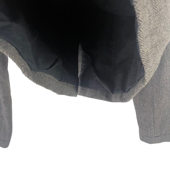 American Eagle Women's Size Large 70% Wool Grey 2 Button Blazer - Picture 4 of 9